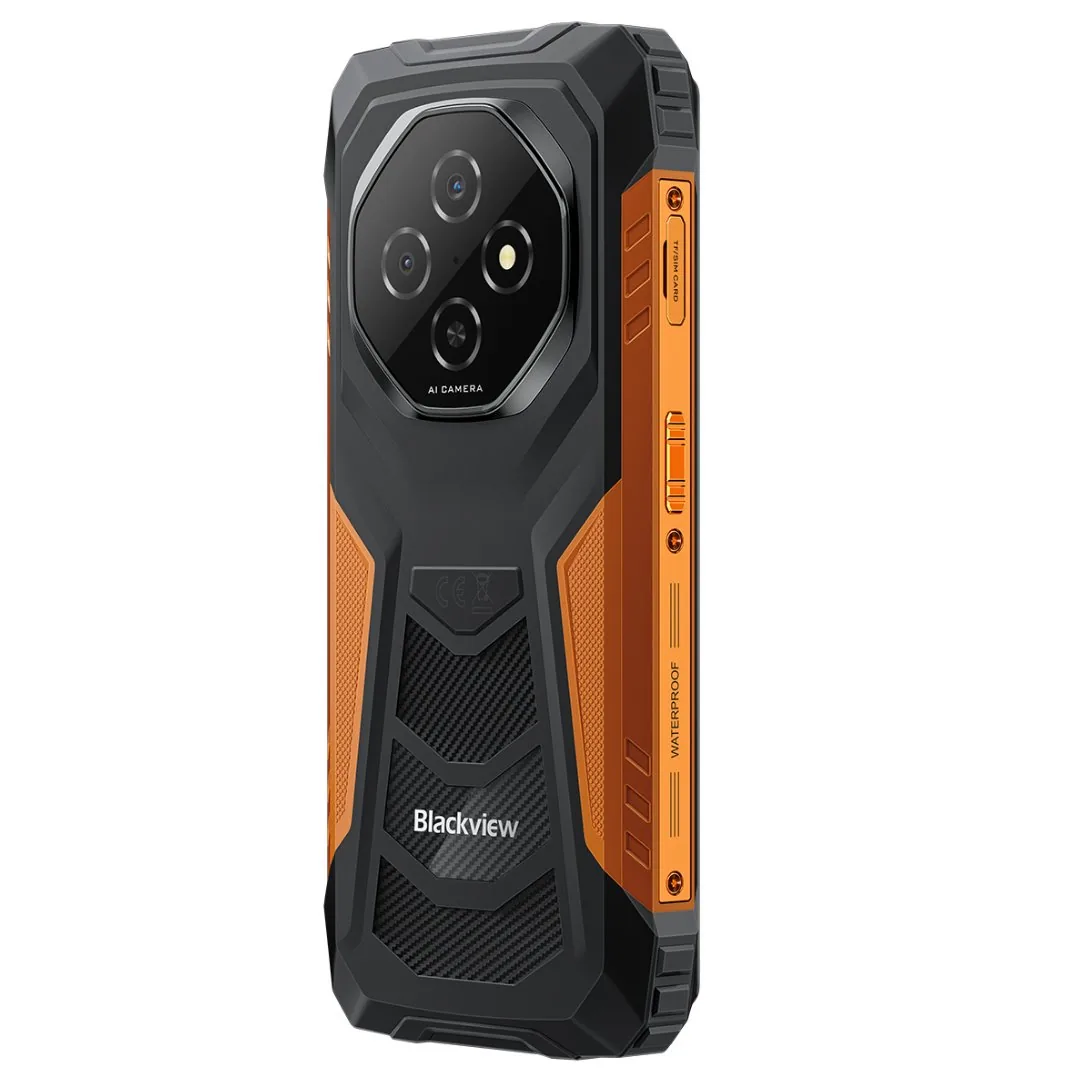 BLACKVIEW Rugged FORT1 LTE 6.56" ORANGE,HD+ 1612x720,6+256GB,T615 Octa-Core 1.8GHz,8MP 16+2MP,NFC,10000mAh,Android 15