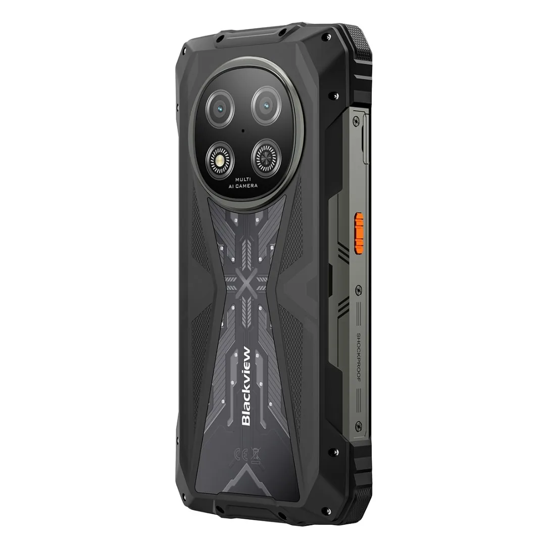 BLACKVIEW Rugged ROCK 2 5G 6.67" BLACK,HD+ 1640x720,12+256GB,T8100 Octa-Core 2.2GHz,13MP 16MP,NFC,15000mAh,Android 16