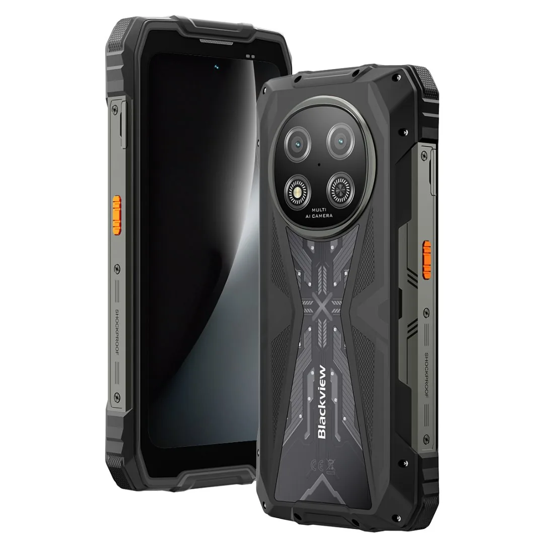 BLACKVIEW Rugged ROCK 2 5G 6.67" BLACK,HD+ 1640x720,12+256GB,T8100 Octa-Core 2.2GHz,13MP 16MP,NFC,15000mAh,Android 16