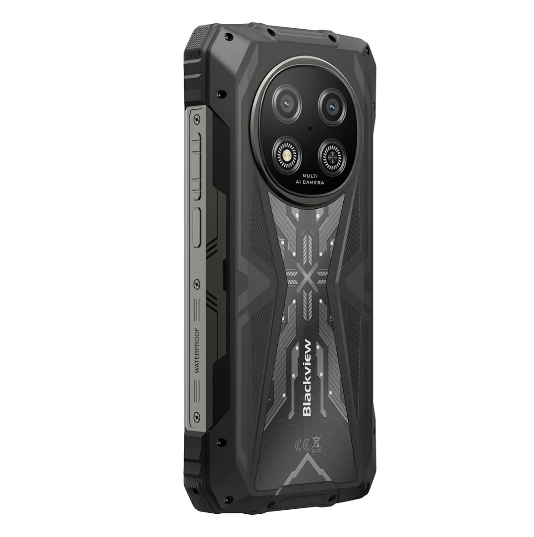 BLACKVIEW Rugged ROCK 2 5G 6.67" BLACK,HD+ 1640x720,12+256GB,T8100 Octa-Core 2.2GHz,13MP 16MP,NFC,15000mAh,Android 16