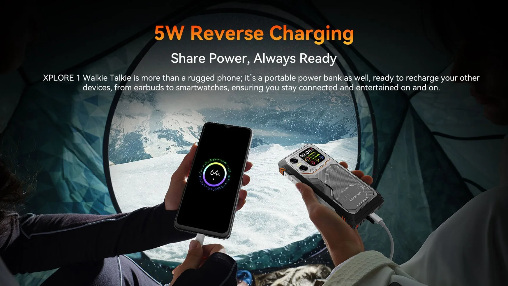 BLACKVIEW Rugged XPLORE 1 WT 5G 6.78",FHD 2460x1080,12+256GB,Octa-core 2.4Ghz,50+64MP+20MP,Night,20000mAh,Andr 15