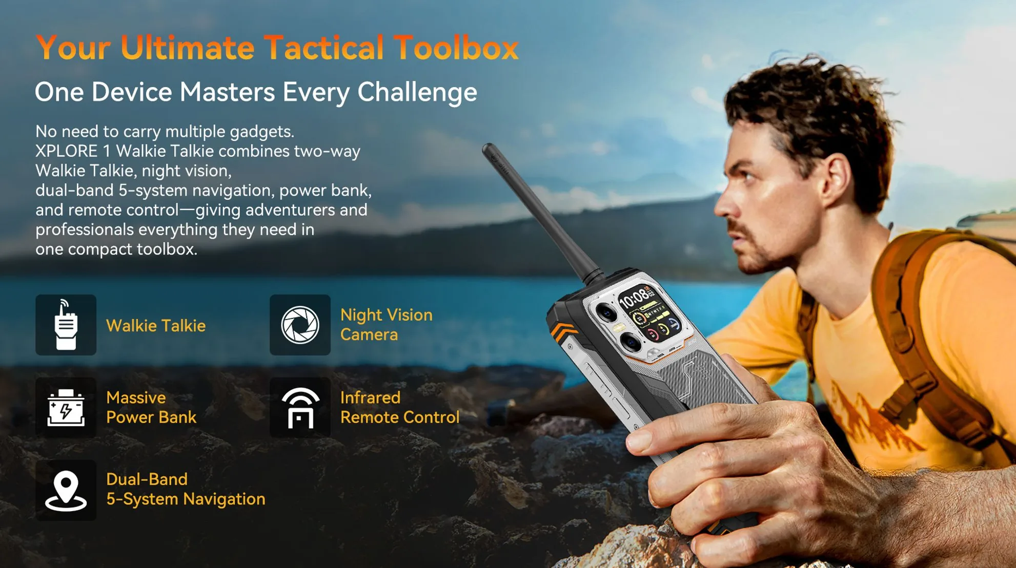 BLACKVIEW Rugged XPLORE 1 WT 5G 6.78",FHD 2460x1080,12+256GB,Octa-core 2.4Ghz,50+64MP+20MP,Night,20000mAh,Andr 15