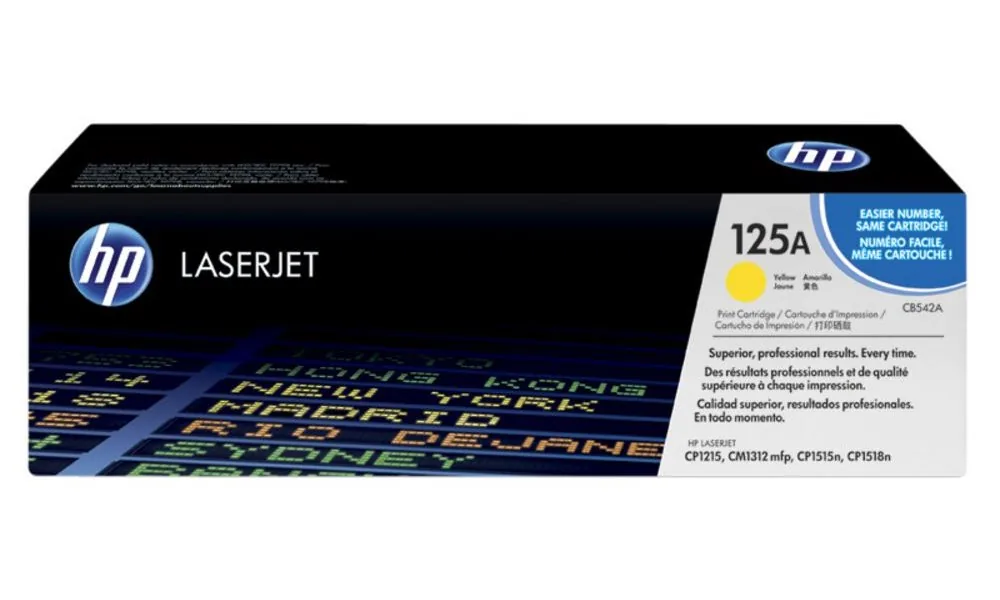 HP 125A - Žlutá - originální - LaserJet - kazeta s barvivem (CB542A) - pro Color LaserJet CM1312 MFP, CP1215, CP1217, CP1515n, CP1518ni