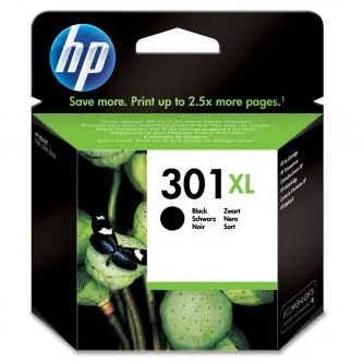 HP 301XL - 8 ml - Vysoká výtěžnost - černá - originální - blistr - inkoustová cartridge - pro HP DeskJet 1000, 1010, 1050 AiO, 1050A AiO, 1510 AiO, 2000, 2050 AiO, 2050A AiO, 2510 AiO, 2540 AiO, 3000, 3050 AiO, 3050A eAiO, 3510 eAiO series, HP ENVY 4500 e