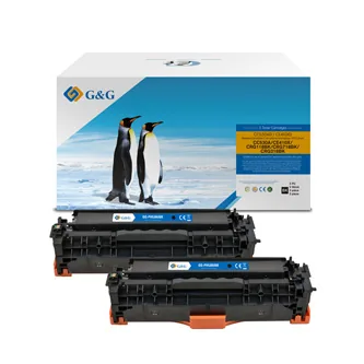 G&G kompatibilní toner s HP CC530A, CE410X, CF380X, Canon CRG118, CRG718, C, GG-CH530FUBK, HP 304A, black, 3500str.