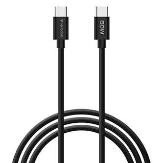 Verbatim, Miniaturní nabíječka GaN s displejem a kabelem 2 x USB-C / 1 x USB-A, šedá, 65W, Vyměnitelné zástrčky (EU, UK, US)