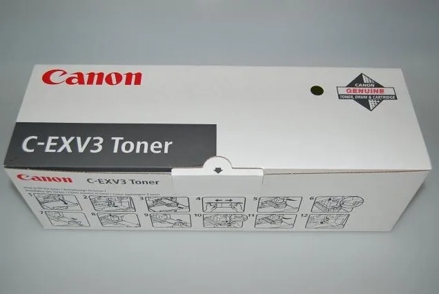 Toner Canon, black, CEXV3, 6647A002 - poškození obalu B (viz. popis)