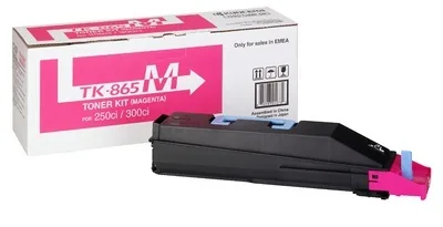 Kyocera toner TK865M, magenta, 1T02JZBEU0 - poškození obalu B (viz. popis)