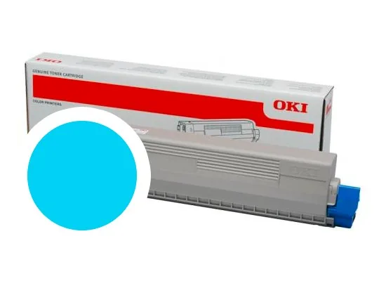 OKI originální toner 47095703, cyan, 5000str., OKI C824, 834, 844