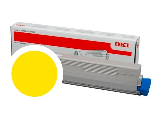 OKI originální toner 47095701, yellow, 5000str., OKI C824, 834, 844