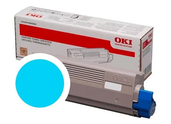 OKI originální toner 46861307, cyan, 10000str., OKI C824, 834, 844