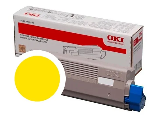 OKI originální toner 46861305, yellow, 10000str., OKI C824, 834, 844