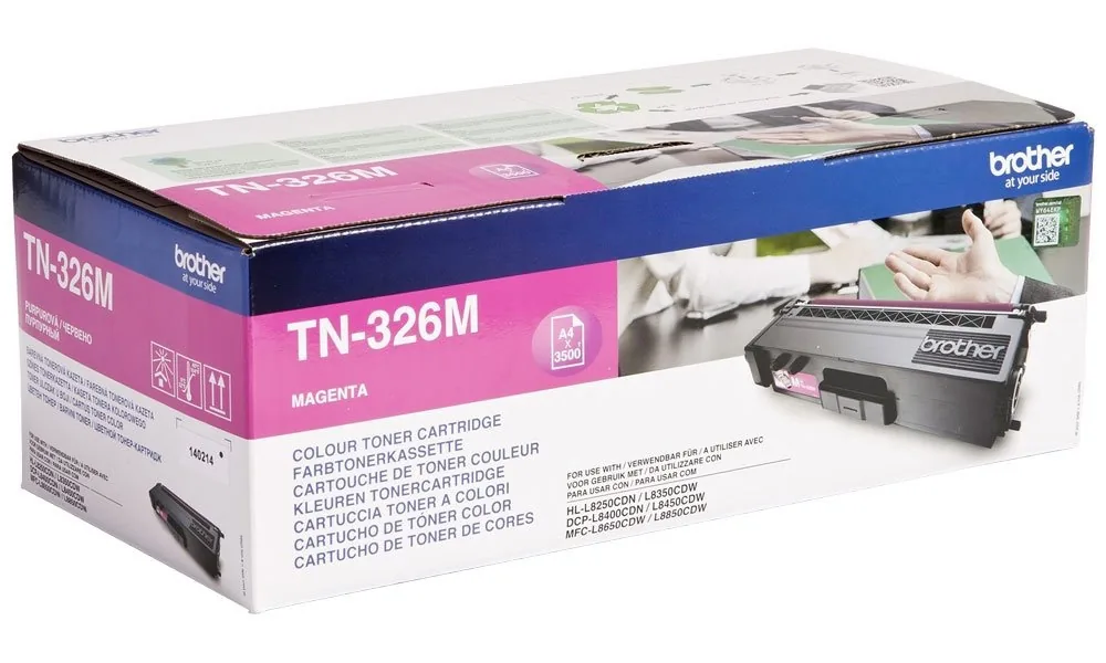 Brother toner TN-326M, magenta, 3500str., Brother HL-L8350CDW, DCP-L8400CDN,pošk. obal B (