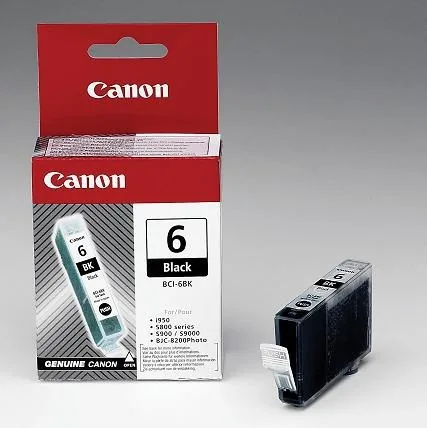 Canon BCI6BK, black, 4705A002, Canon - poškozený obal E (viz popis)