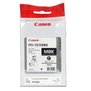 Canon ink PFI101 MBK, matte black, 0882B001 - poškození obalu E (viz. popis)