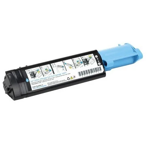 Toner Dell 3010CN, cyan, TH204, 593-10155 - poškození obalu B (viz. popis)