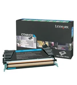 Lexmark - Azurová - originální - kazeta s barvivem LCCP, LRP - pro Lexmark C734, C736, X734, X736, X738