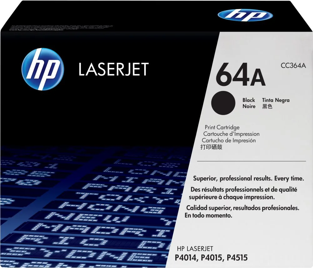 HP 64A - Černá - originální - LaserJet - kazeta s barvivem (CC364A) - pro LaserJet P4014, P4015, P4515