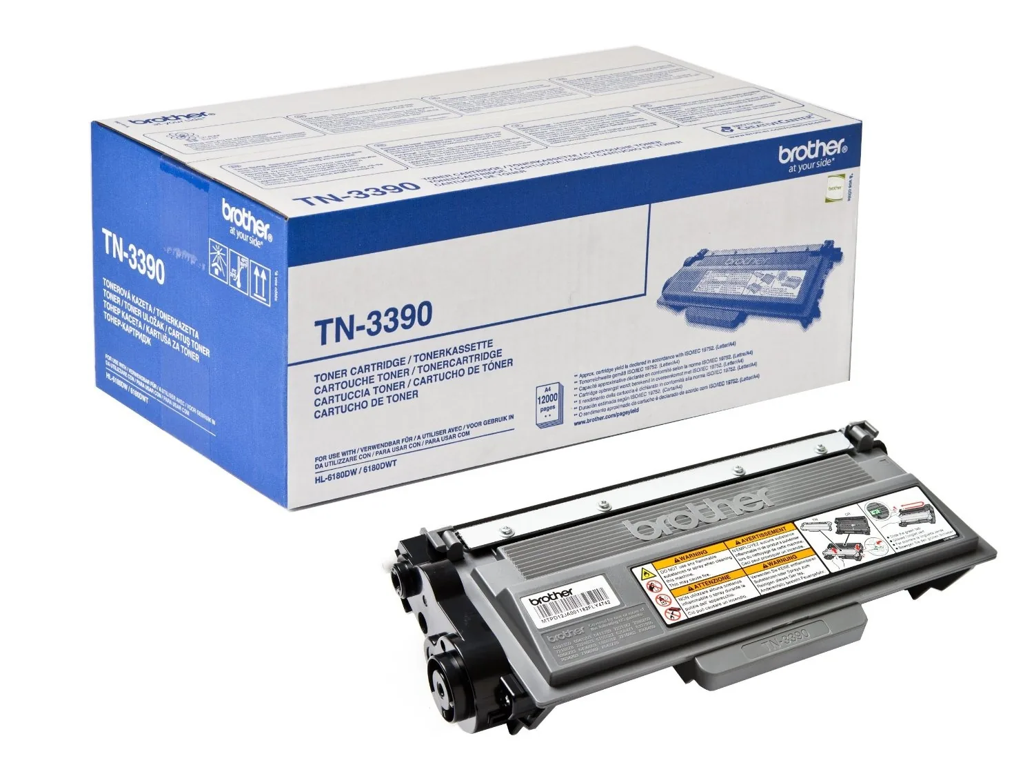 Brother toner TN3390, black - poškození obalu kategorie D (viz. popis)