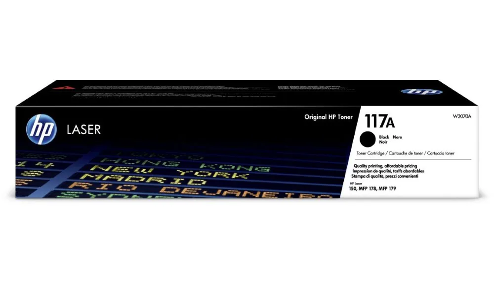 HP 117A - Černá - originální - kazeta s barvivem (W2070A) - pro Color Laser 150a, 150nw, MFP 178nw, MFP 178nwg, MFP 179fnw, MFP 179fwg