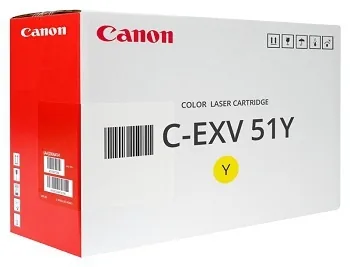Canon toner CEXV51, yellow, 0484C002 - poškození obal B (viz. popis)