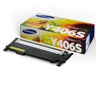 HP - Samsung toner CLT-Y406S/ELS pro CLP-360/365,- poškození obalu B (viz. popis)