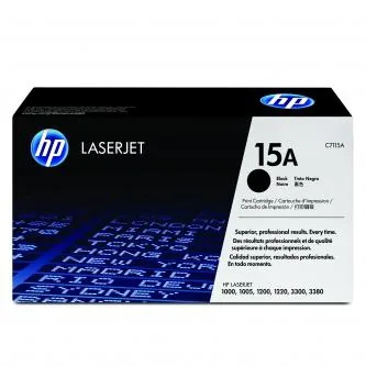 Originální tonerová cartridge HP C7115A, black - poškození obalu C (viz. popis)