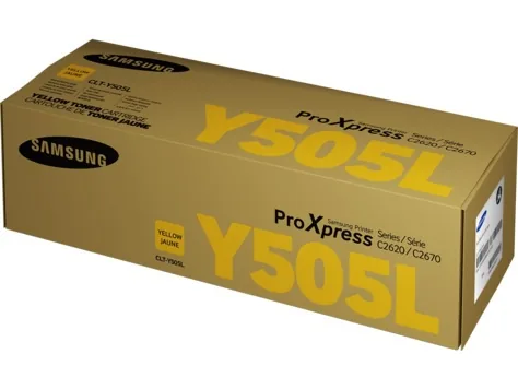 HP - Samsung toner CLT-Y505L/ELS žlutý 3500 stran- poškození obalu B (viz. popis)