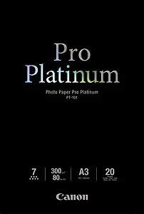Canon Photo Paper Pro Platinum - A3 (297 x 420 mm) - 300 g/m? - 20 listy fotografický papír - pro PIXMA Pro9000, Pro9500