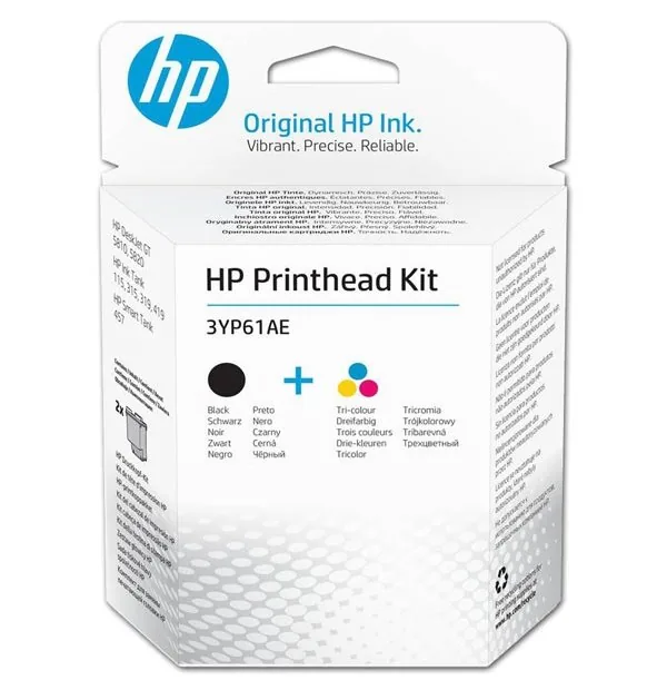 HP - 2-balení - barva (azurová, purpurová, žlutá), pigmentová černá - originální - sada pro výměnu tiskové hlavy - pro Deskjet GT 58XX; Ink Tank 11X, 31X; Ink Tank Wireless 41X; Smart Tank Wireless 45X