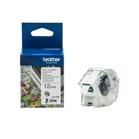 BROTHER Originální barevná kontinuální tisková role Brother CZ-1002, šířka 12 mm, délka 5m
